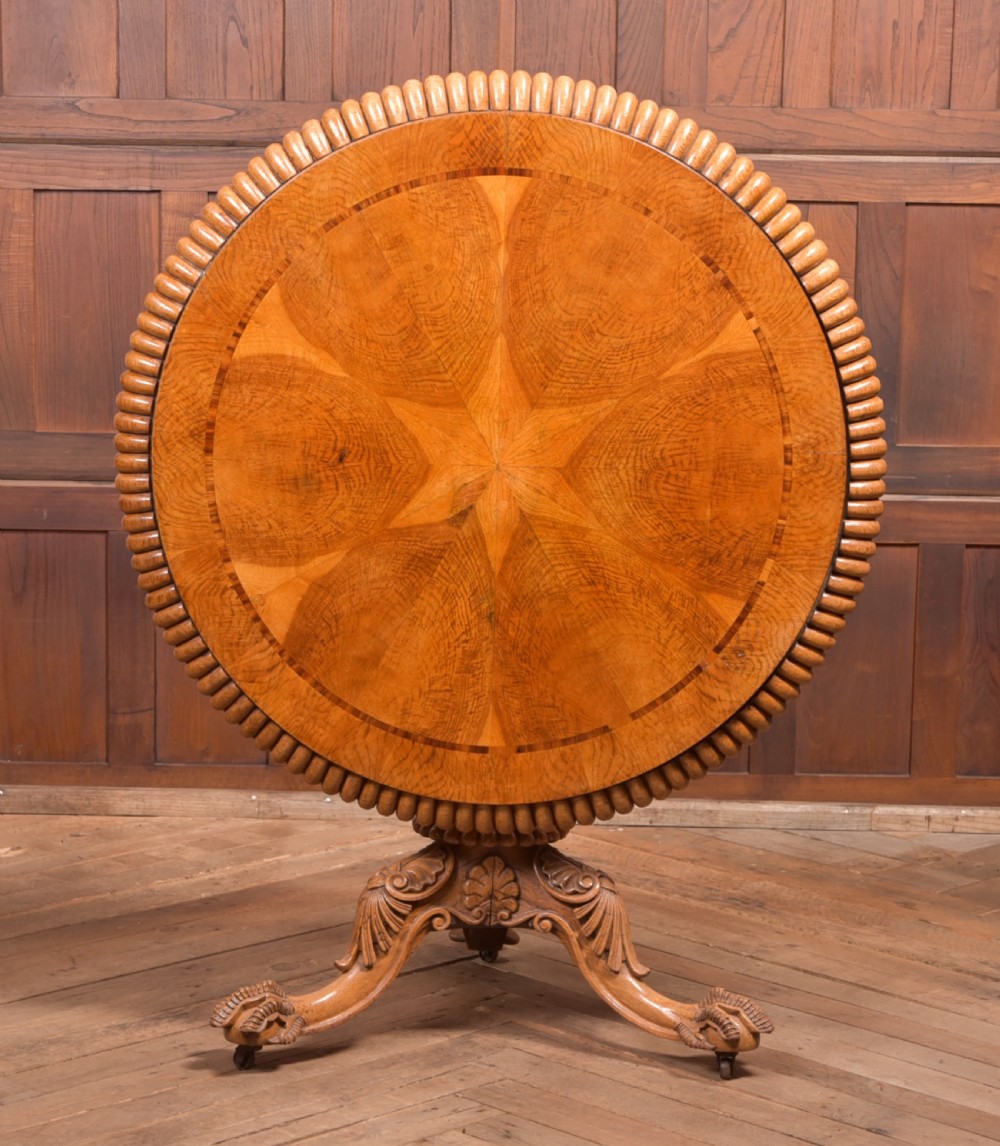 Exhibition Quality Oak Snap Top Table