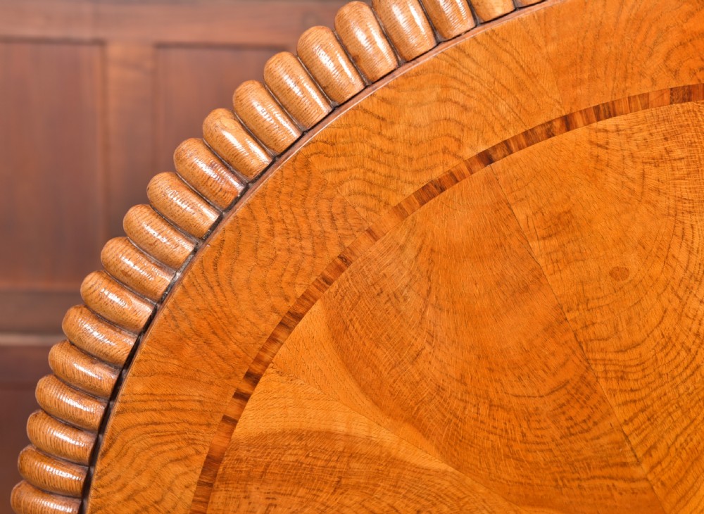 Exhibition Quality Oak Snap Top Table View II