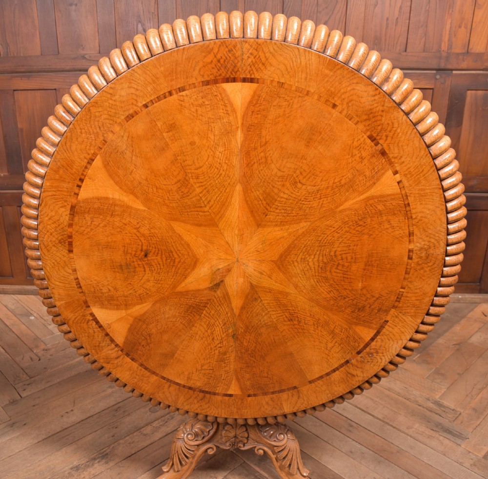 Exhibition Quality Oak Snap Top Table View III