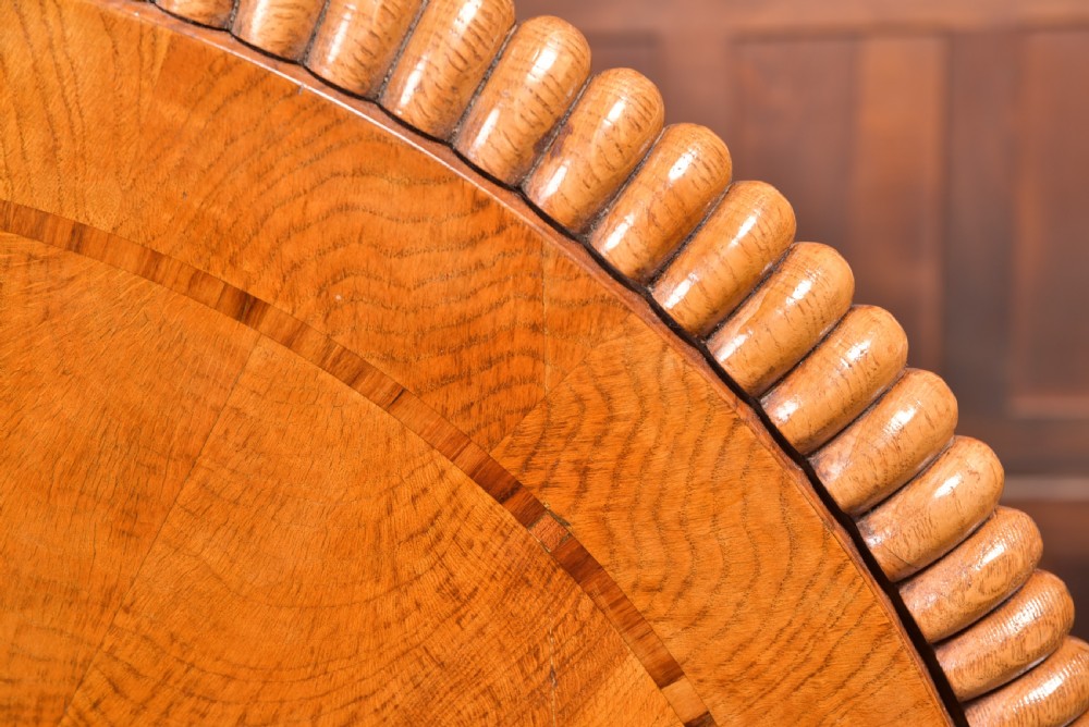 Exhibition Quality Oak Snap Top Table View IV