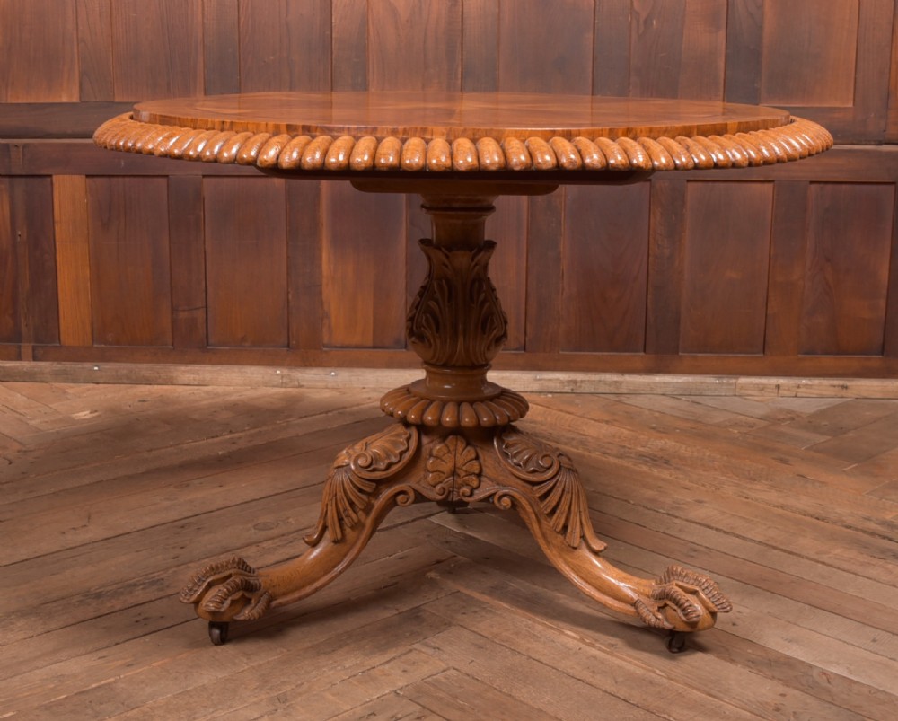 Exhibition Quality Oak Snap Top Table View VIII