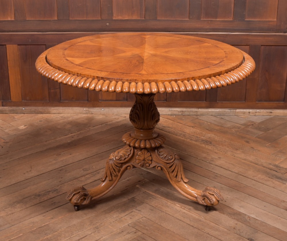 Exhibition Quality Oak Snap Top Table View X