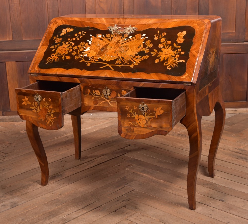 Continental Marquetry Writing Desk  View IV