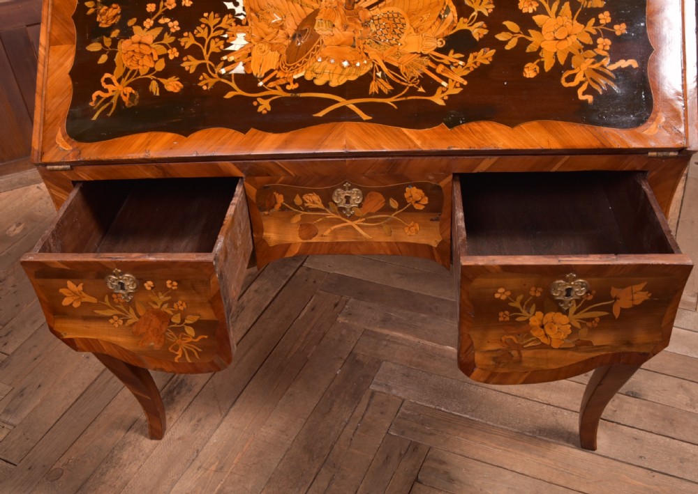 Continental Marquetry Writing Desk  View V
