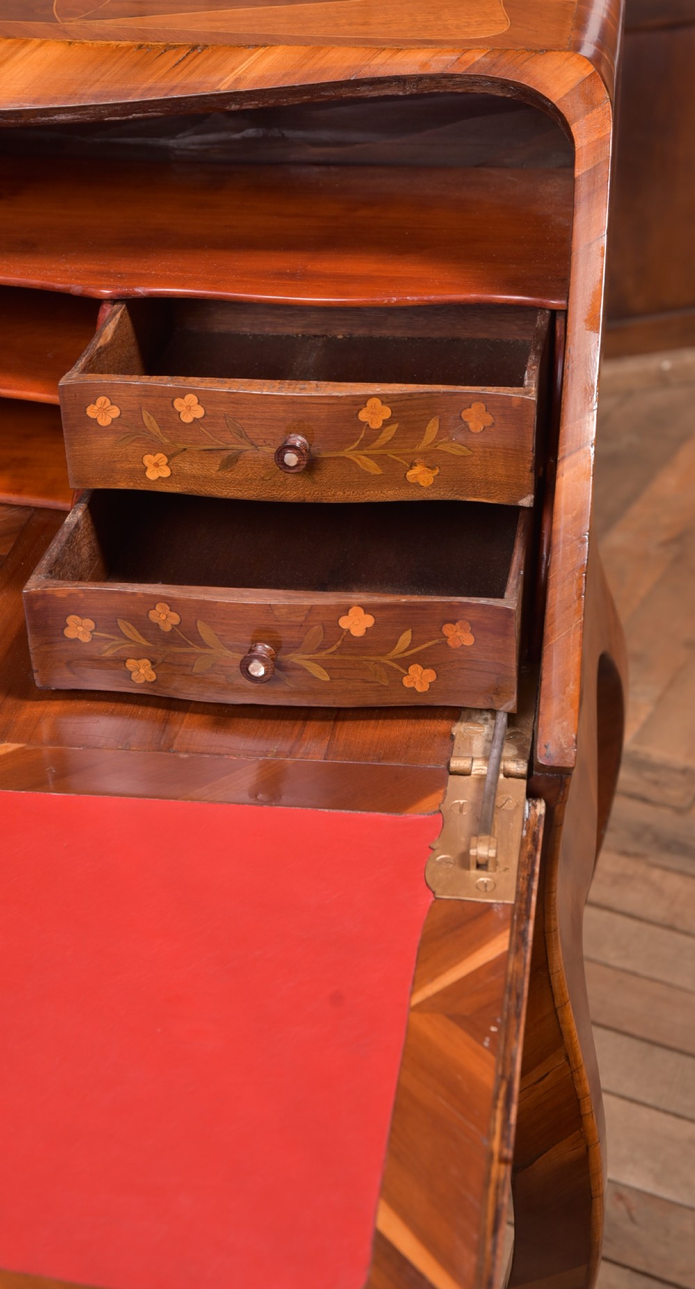 Continental Marquetry Writing Desk  View XVII