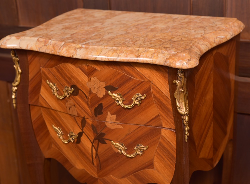 Pair of Marble Top Bedside Cabinets View IV
