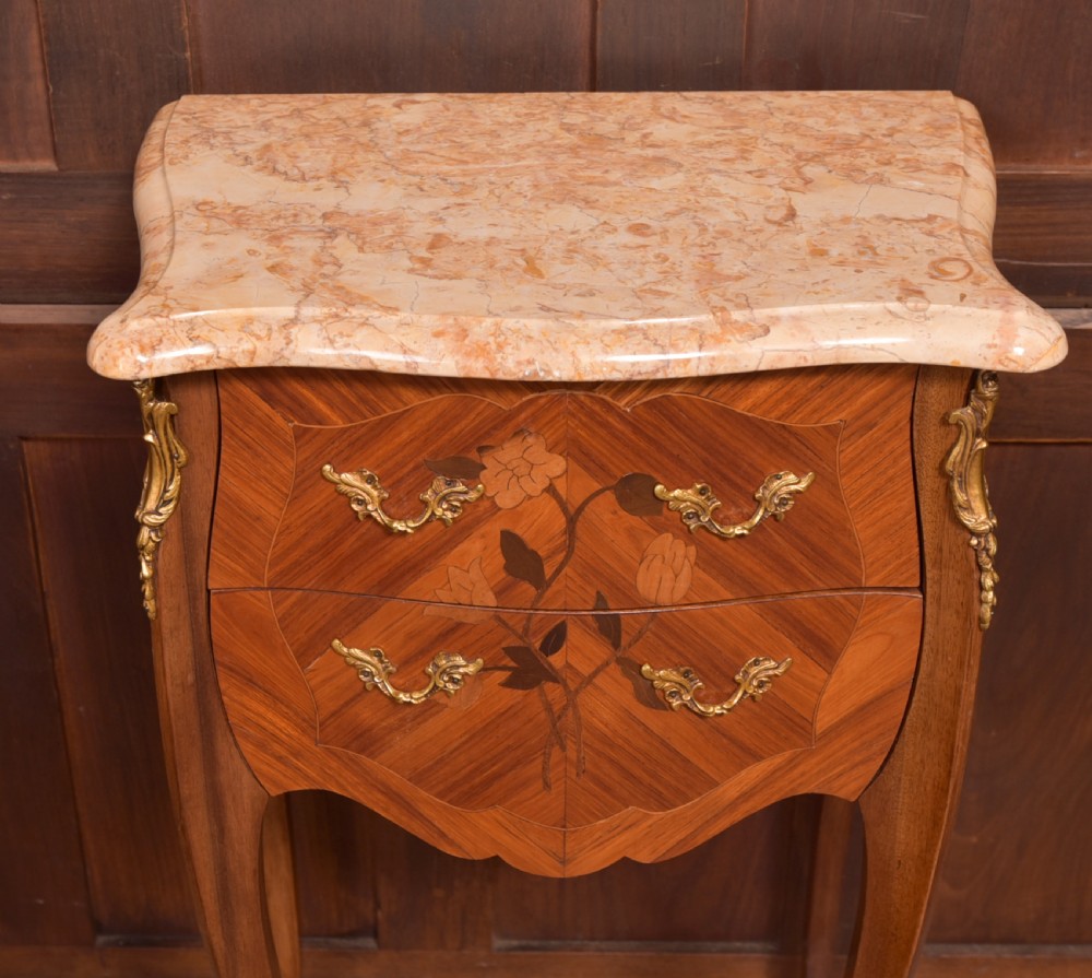 Pair of Marble Top Bedside Cabinets View VI