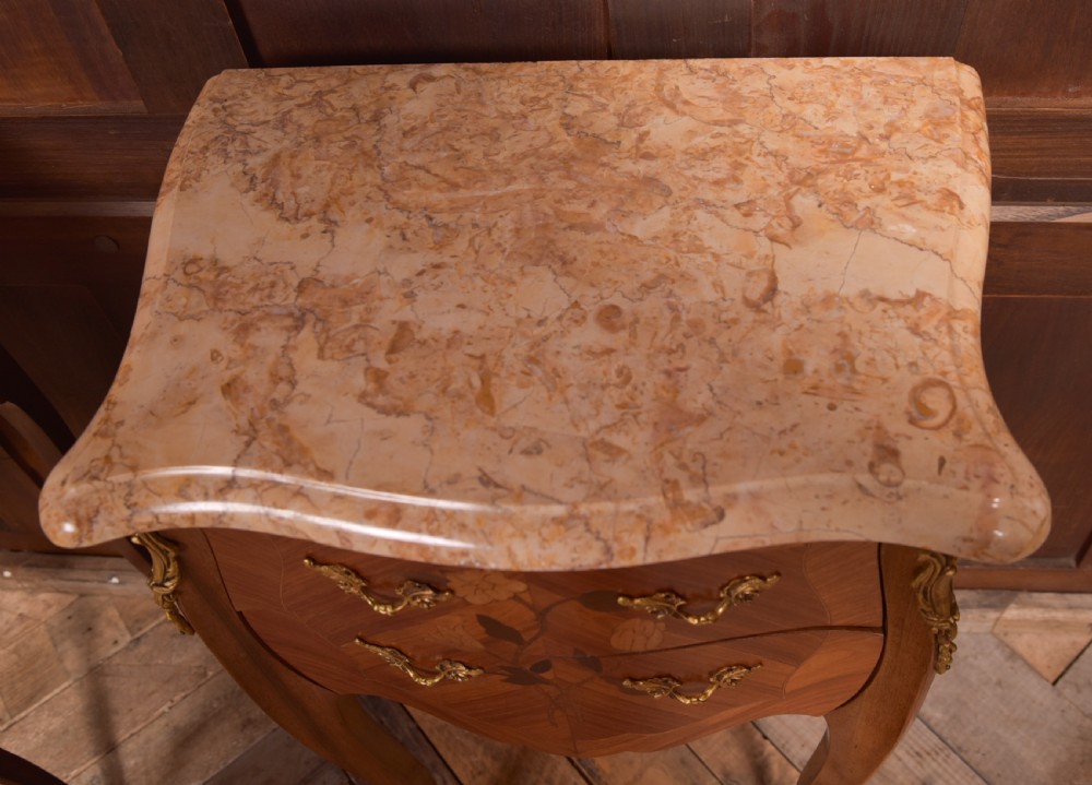 Pair of Marble Top Bedside Cabinets View VII