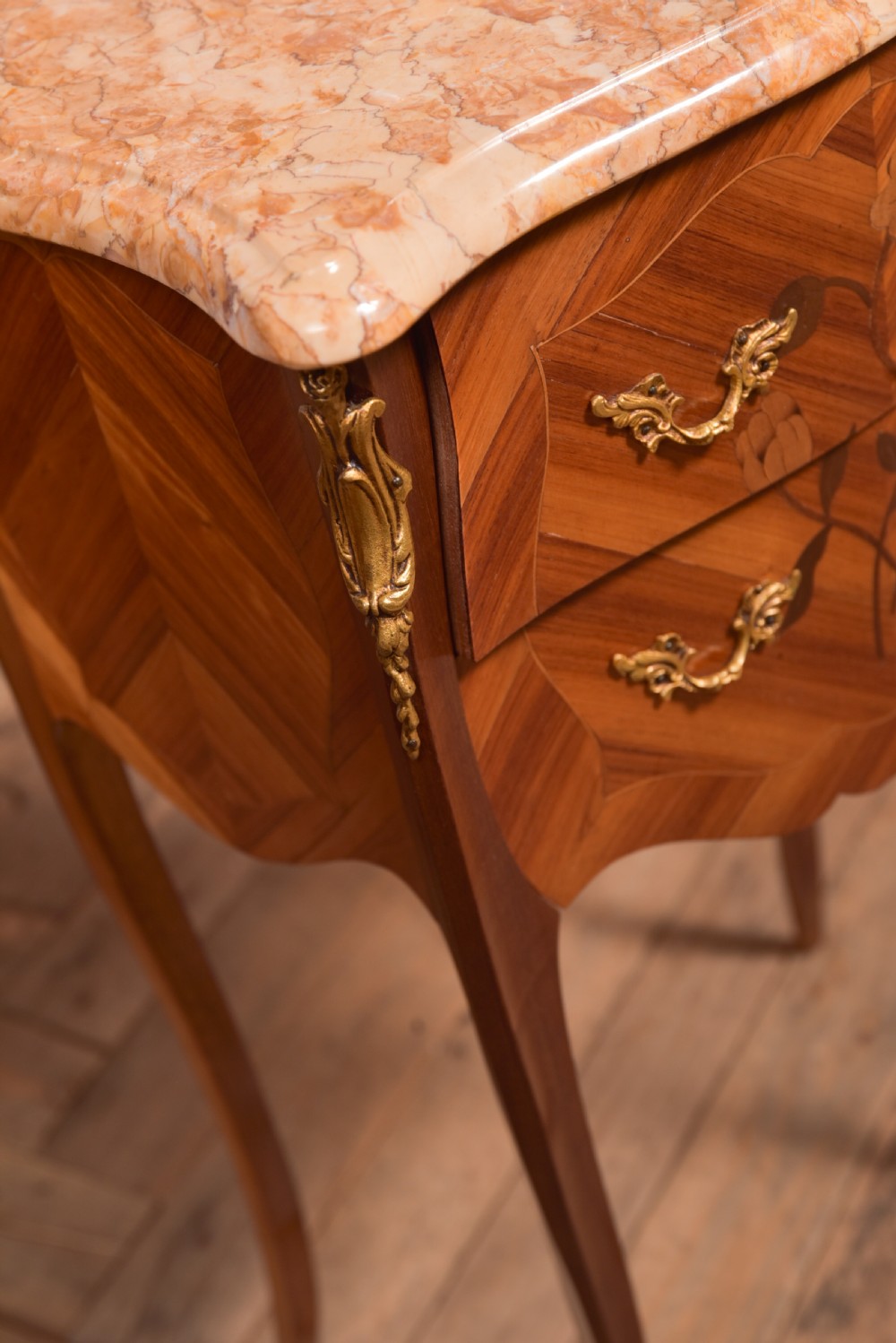 Pair of Marble Top Bedside Cabinets View XIII