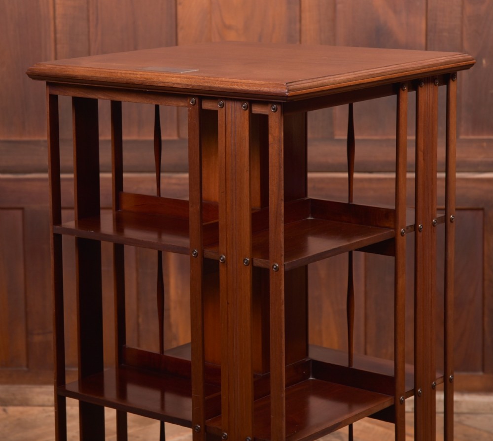 Edwardian Revolving Bookcase View III
