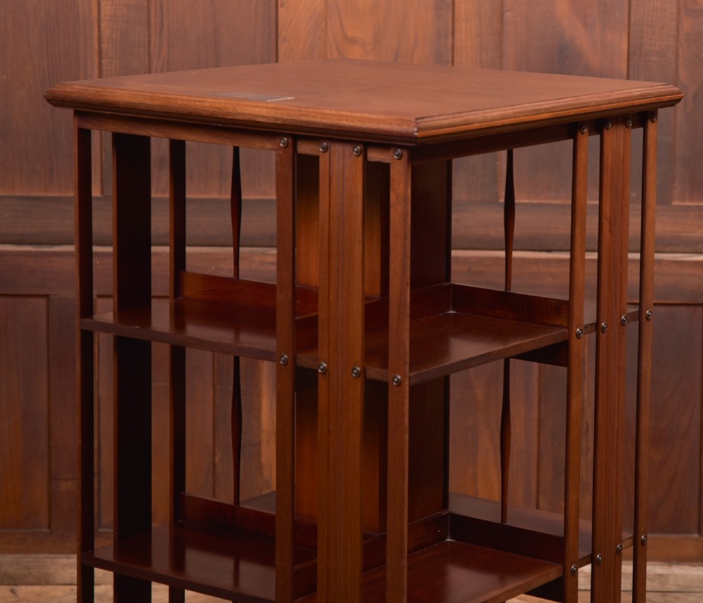 Edwardian Revolving Bookcase View VIII