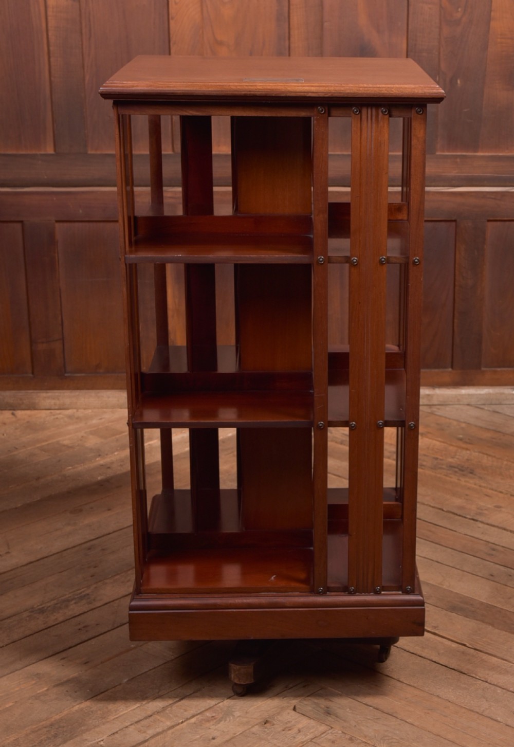 Edwardian Revolving Bookcase View IX