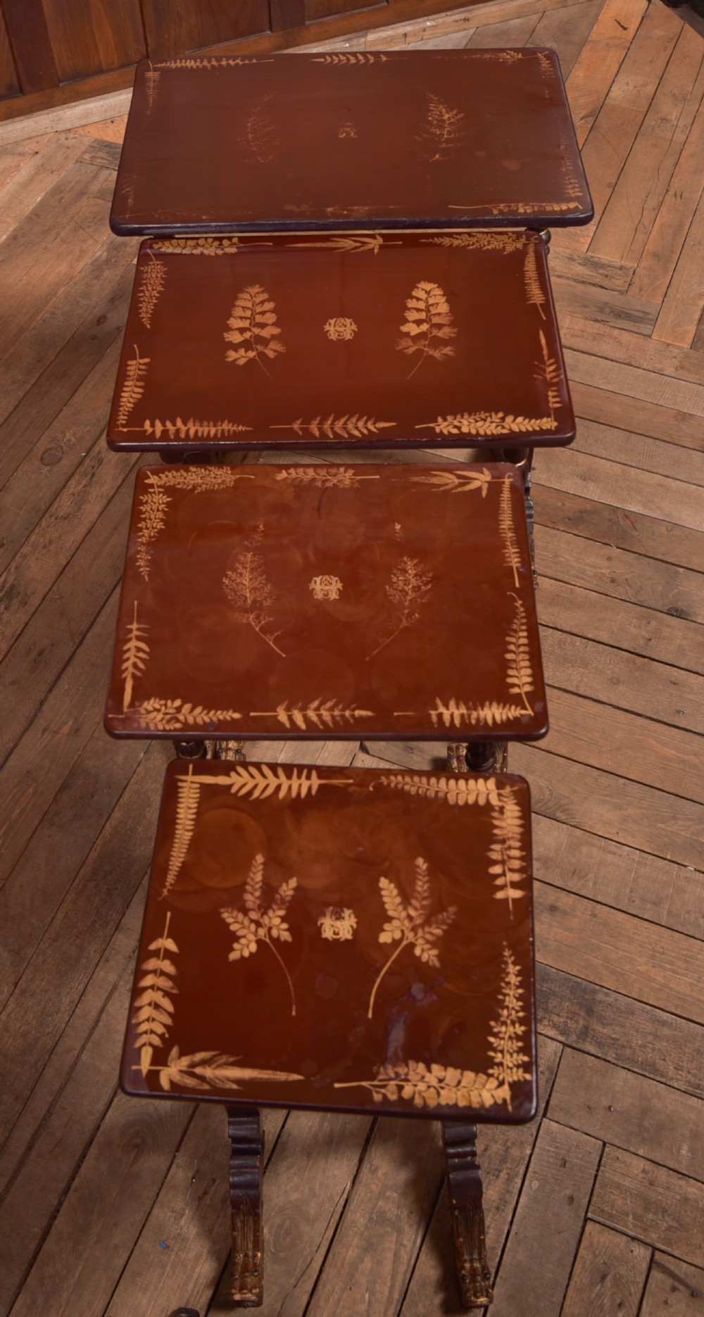 Oriental Nest of  4 Tables View XI
