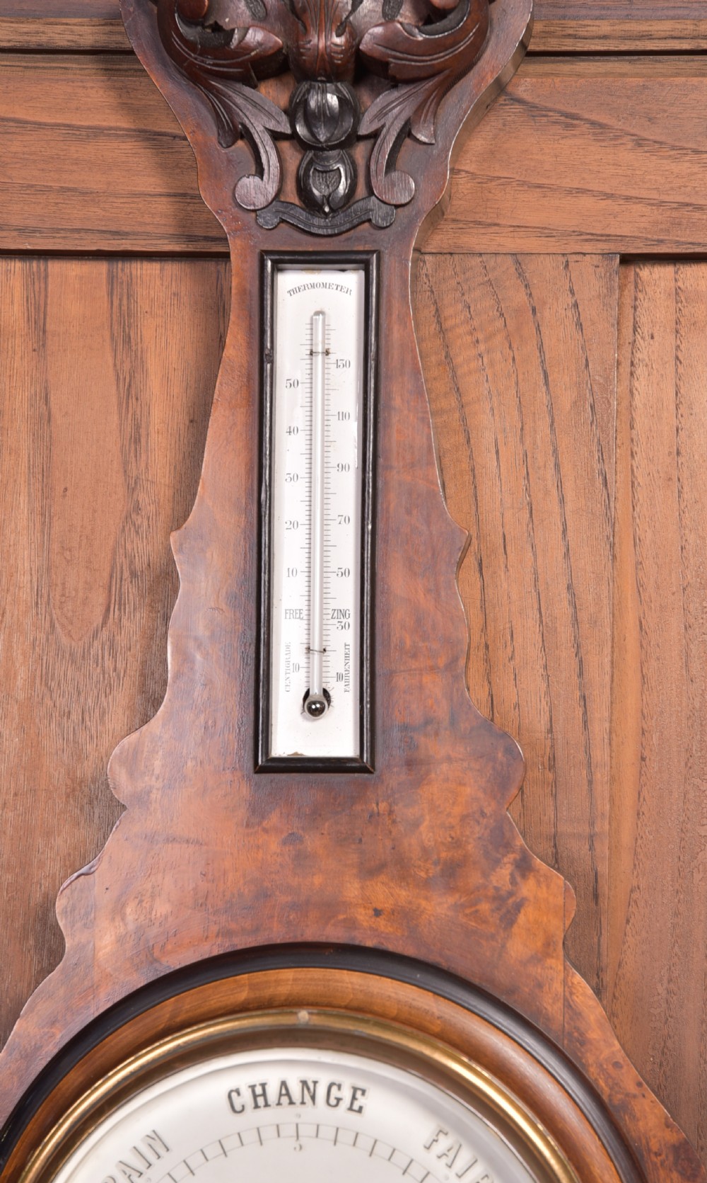 French Walnut Barometer View V