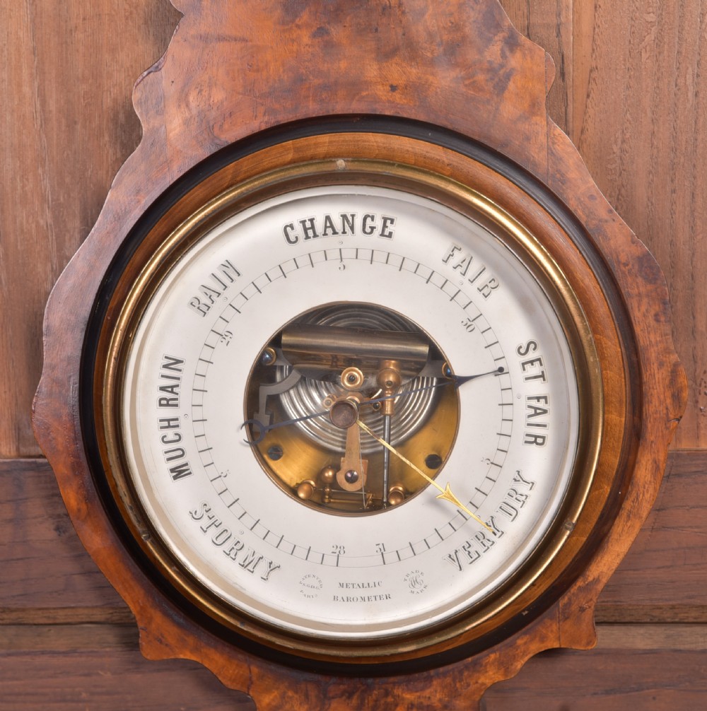 French Walnut Barometer View VIII