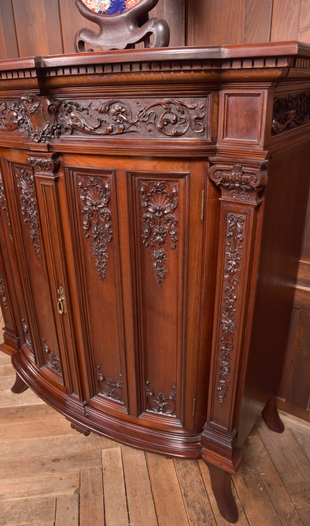 Edwardian Mahogany Side Cabinet View V