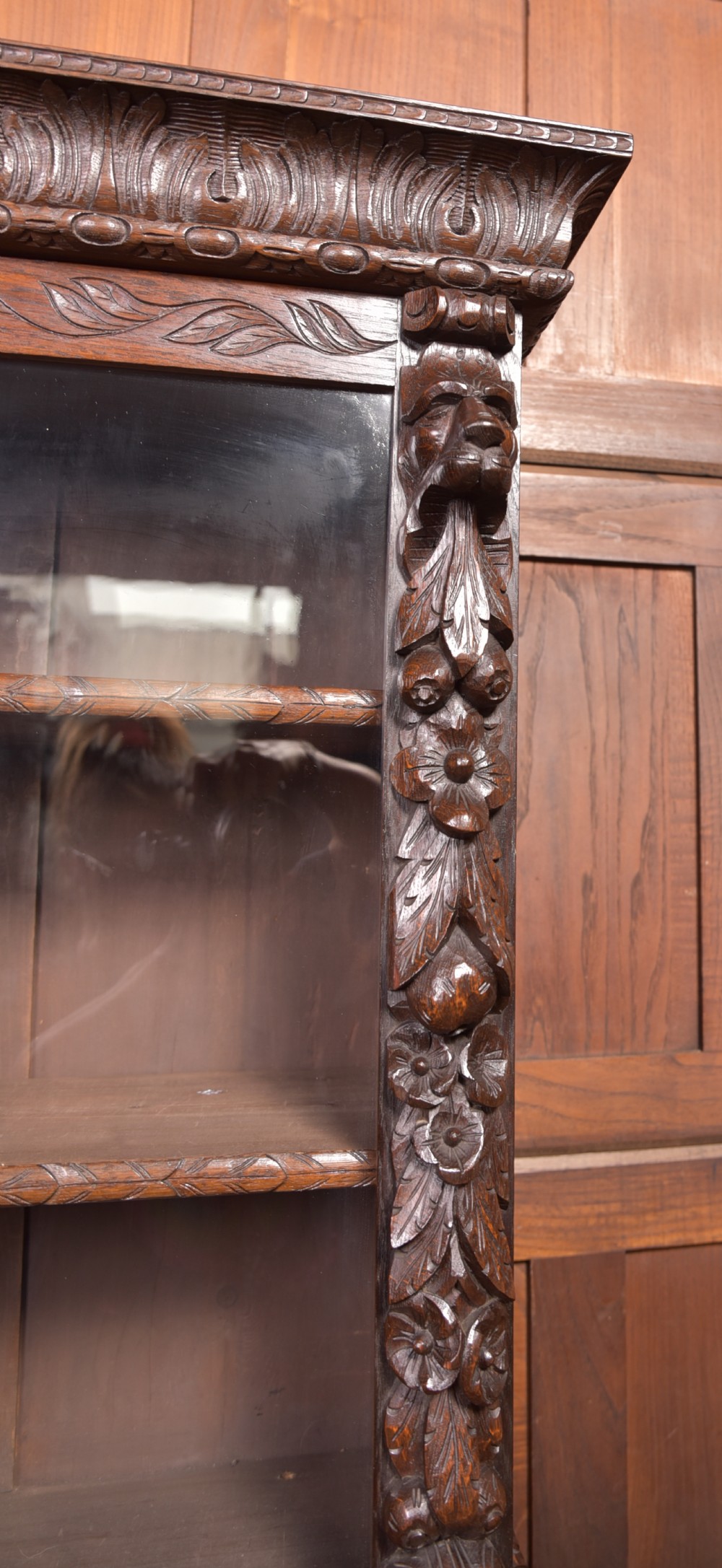 Oak Continental Bookcase  View III