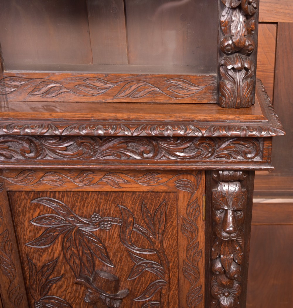 Oak Continental Bookcase  View VII