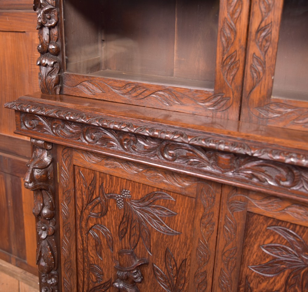 Oak Continental Bookcase  View X