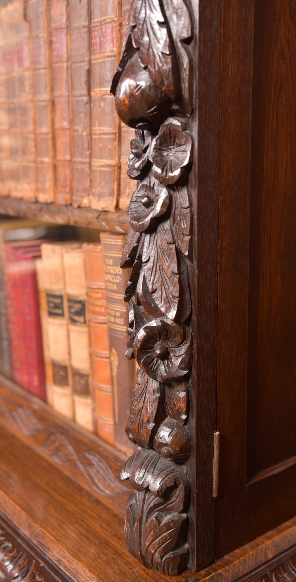 Oak Continental Bookcase  View XII