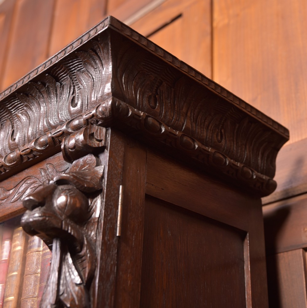 Oak Continental Bookcase  View XIII