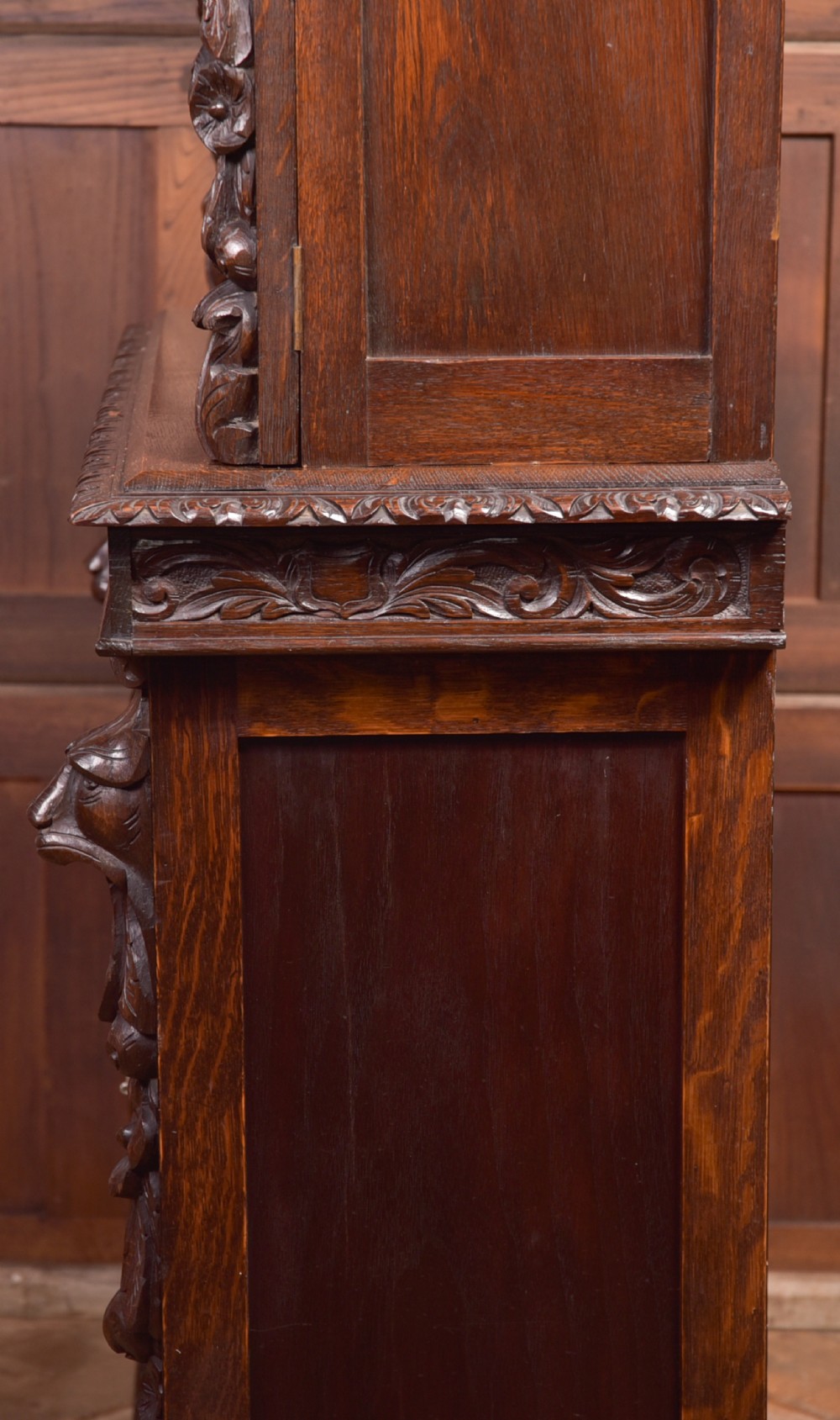 Oak Continental Bookcase  View XVIII