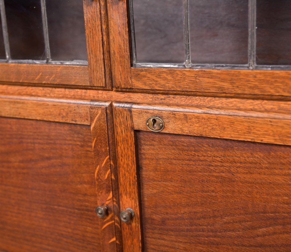 Pair of Oak Sectional Bookcases View III