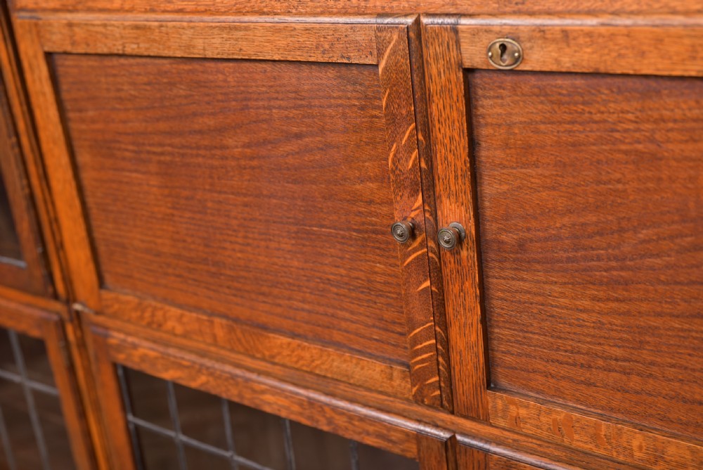 Pair of Oak Sectional Bookcases View IV