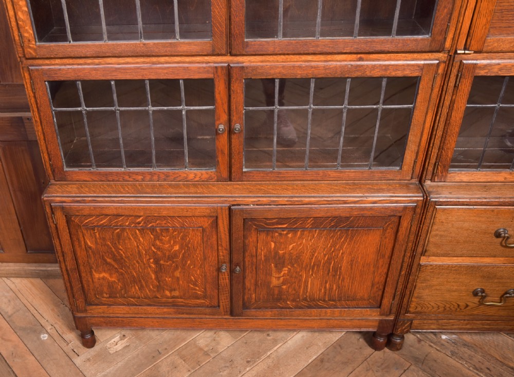 Pair of Oak Sectional Bookcases View VIII