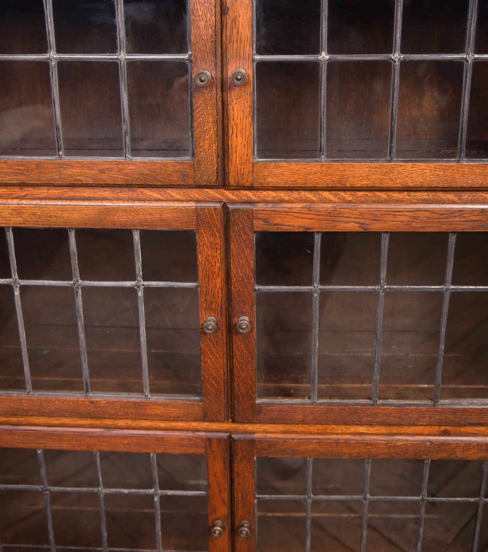 Pair of Oak Sectional Bookcases View IX