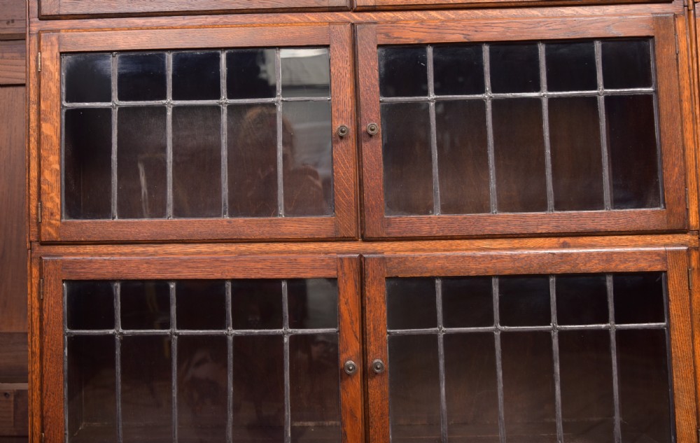 Pair of Oak Sectional Bookcases View XII