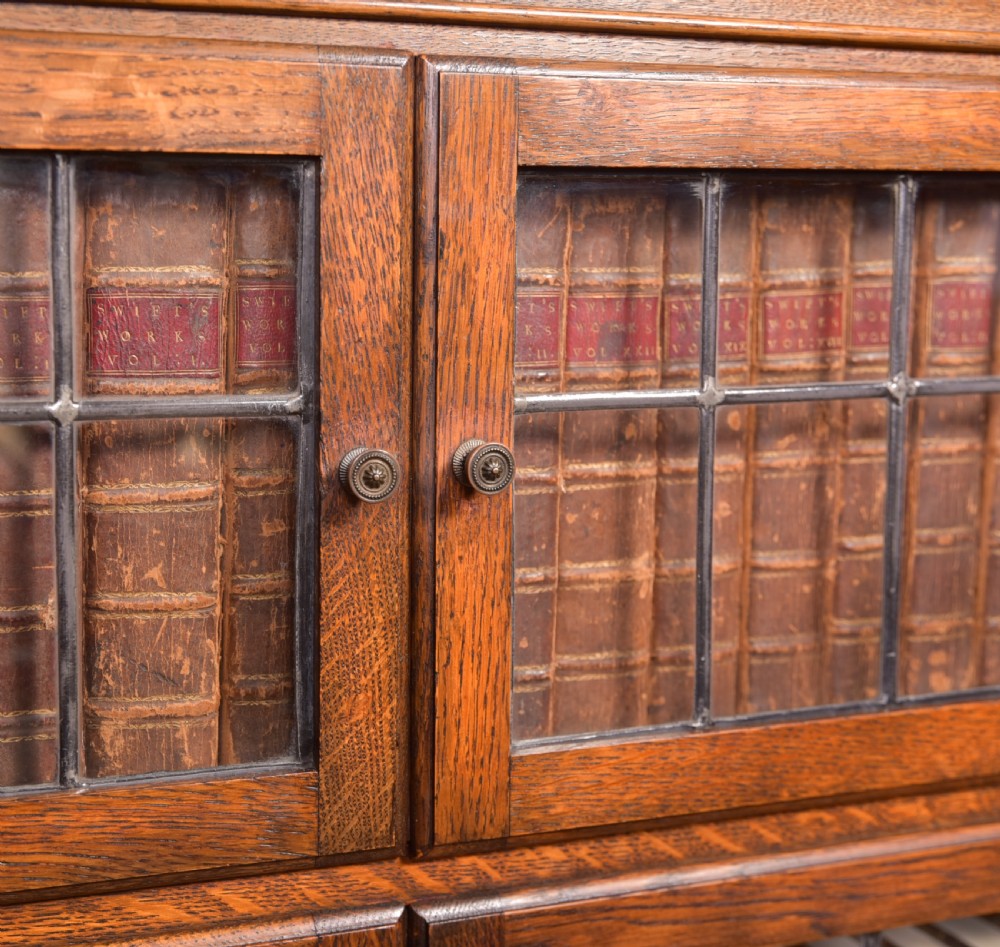 Pair of Oak Sectional Bookcases View XX