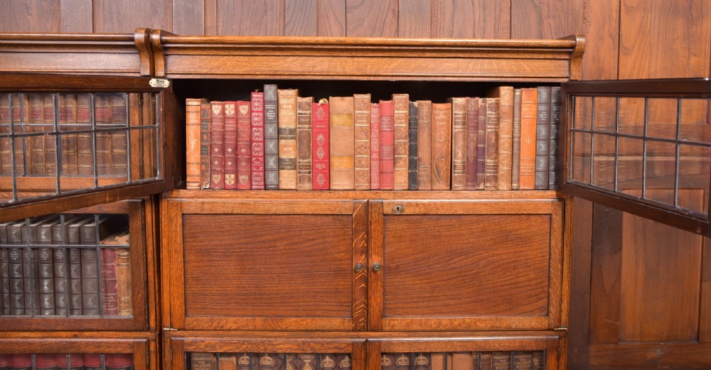Pair of Oak Sectional Bookcases View XXI