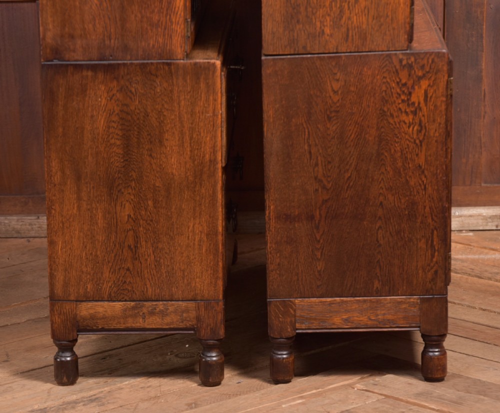 Pair of Oak Sectional Bookcases View XXIII