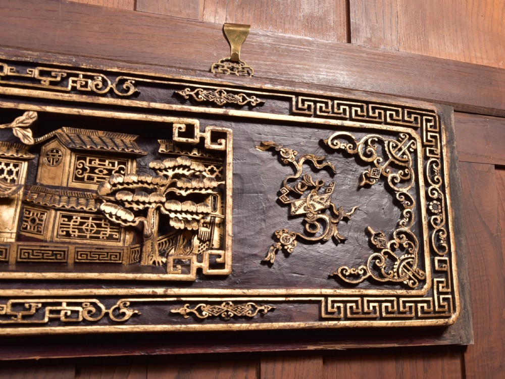 Pair of Chinese Hardwood Panels View VIII
