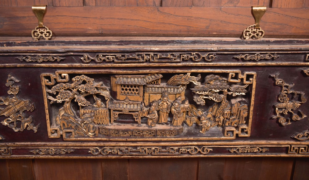 Pair of Chinese Hardwood Panels View IX