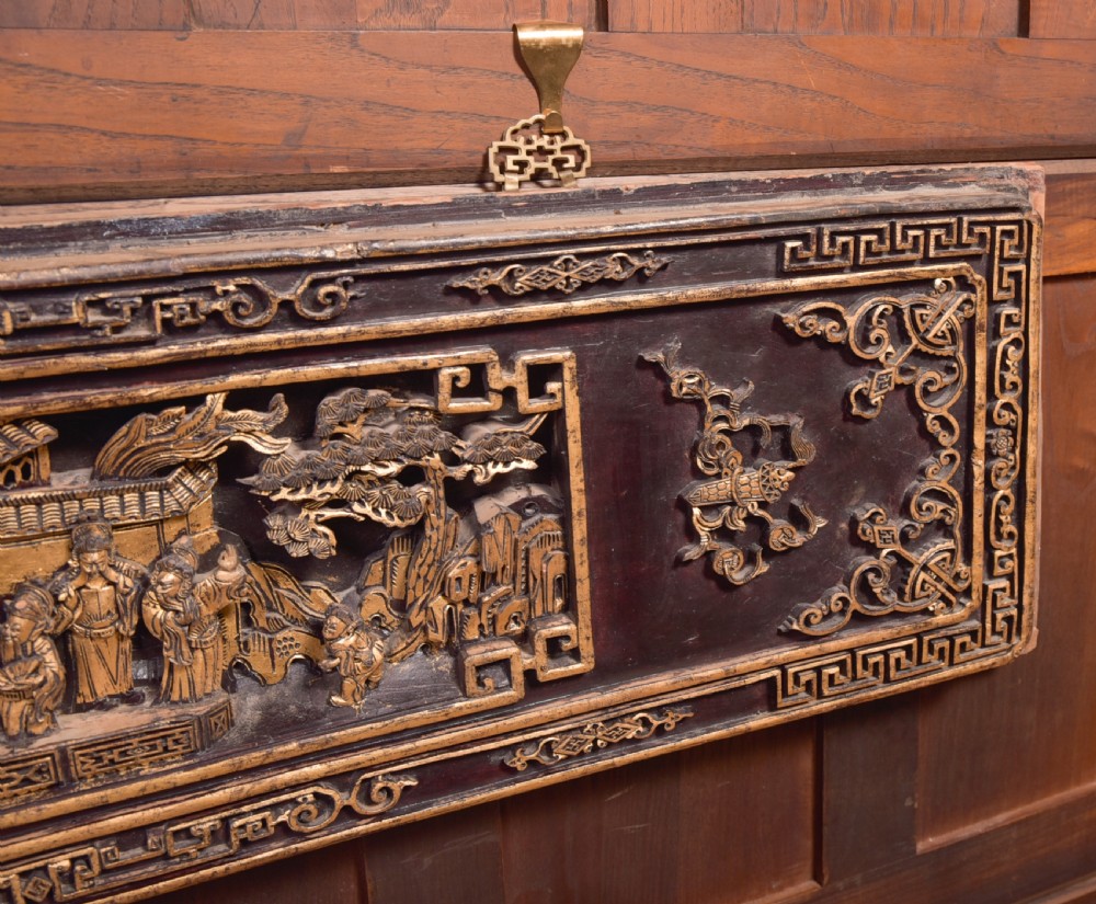 Pair of Chinese Hardwood Panels View XIV