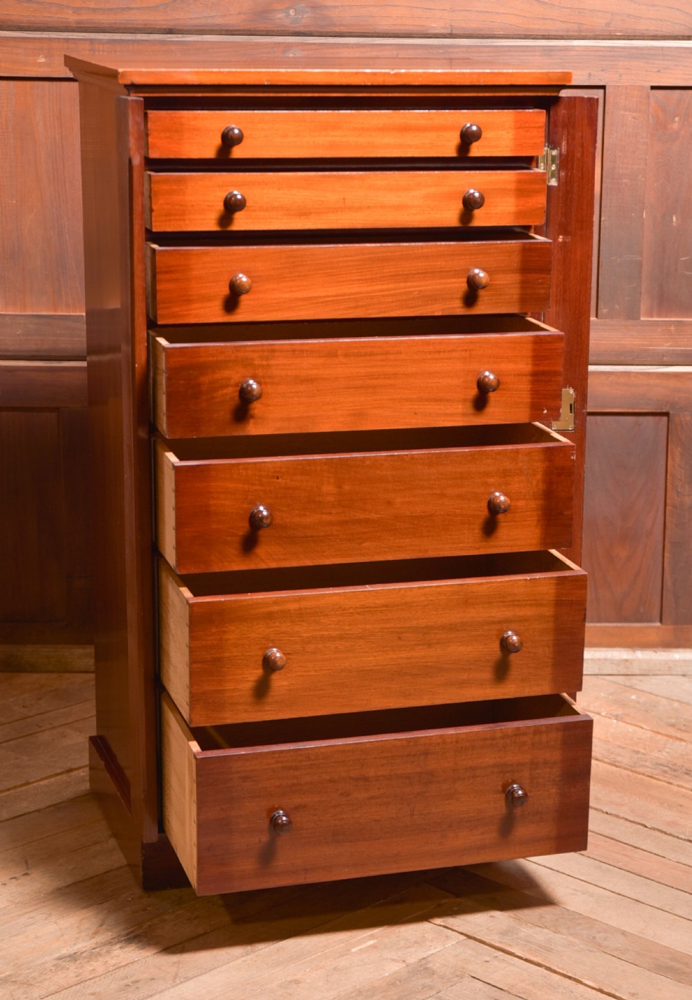 Victorian Mahogany Wellington Chest View IV