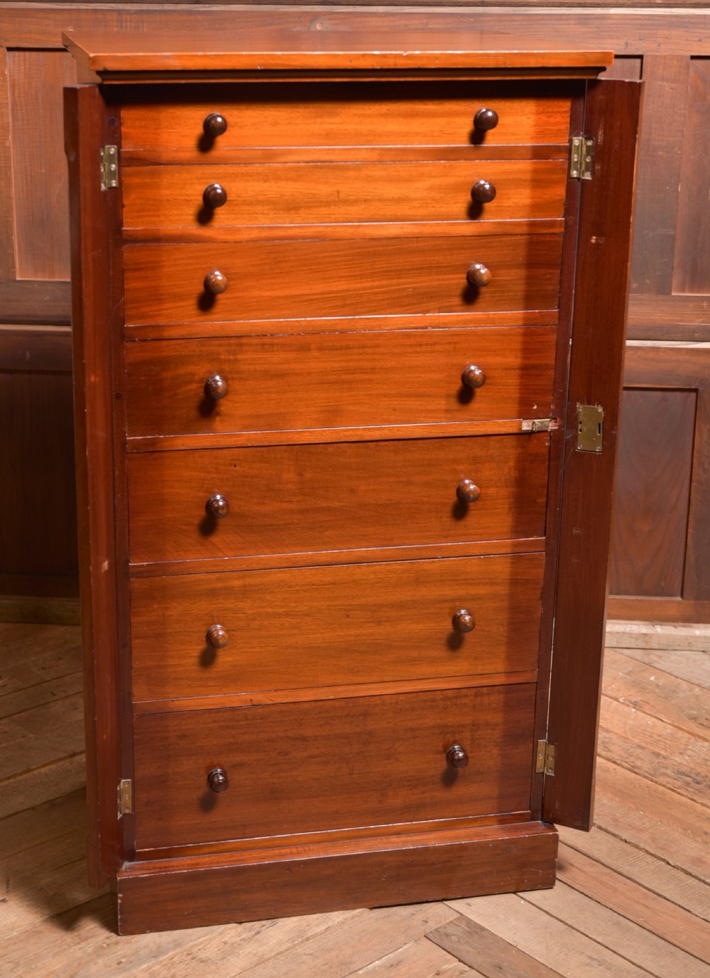 Victorian Mahogany Wellington Chest View X