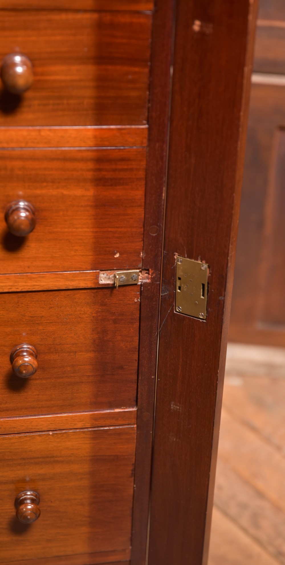 Victorian Mahogany Wellington Chest View XI