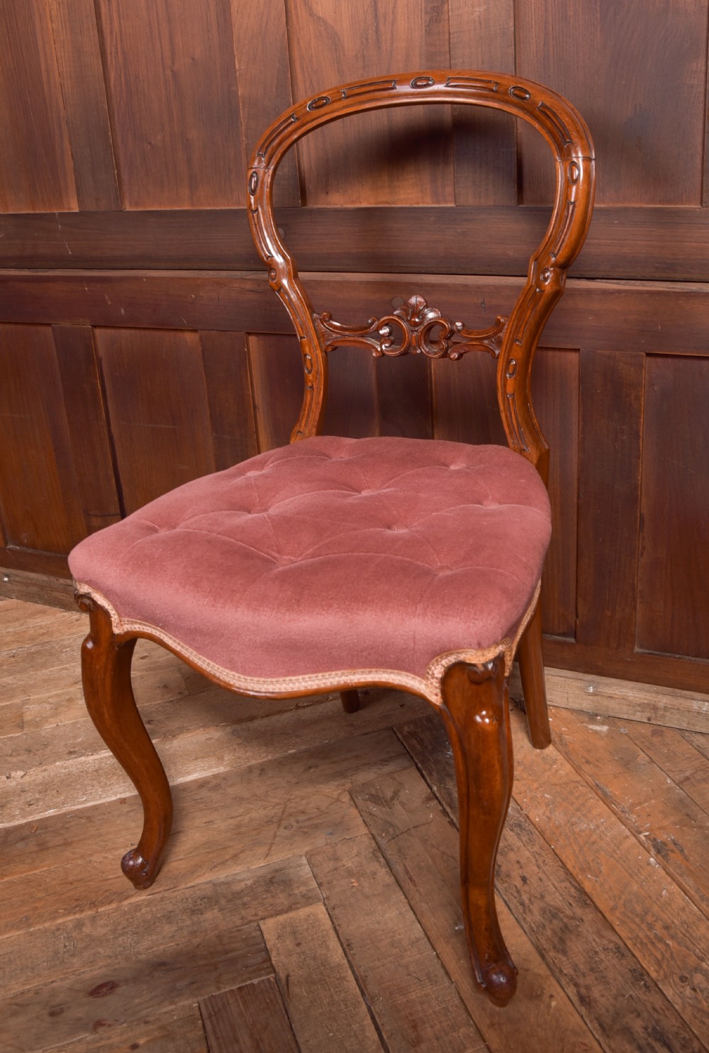 Set of 6 Victorian Walnut Balloon Back Chairs View XI