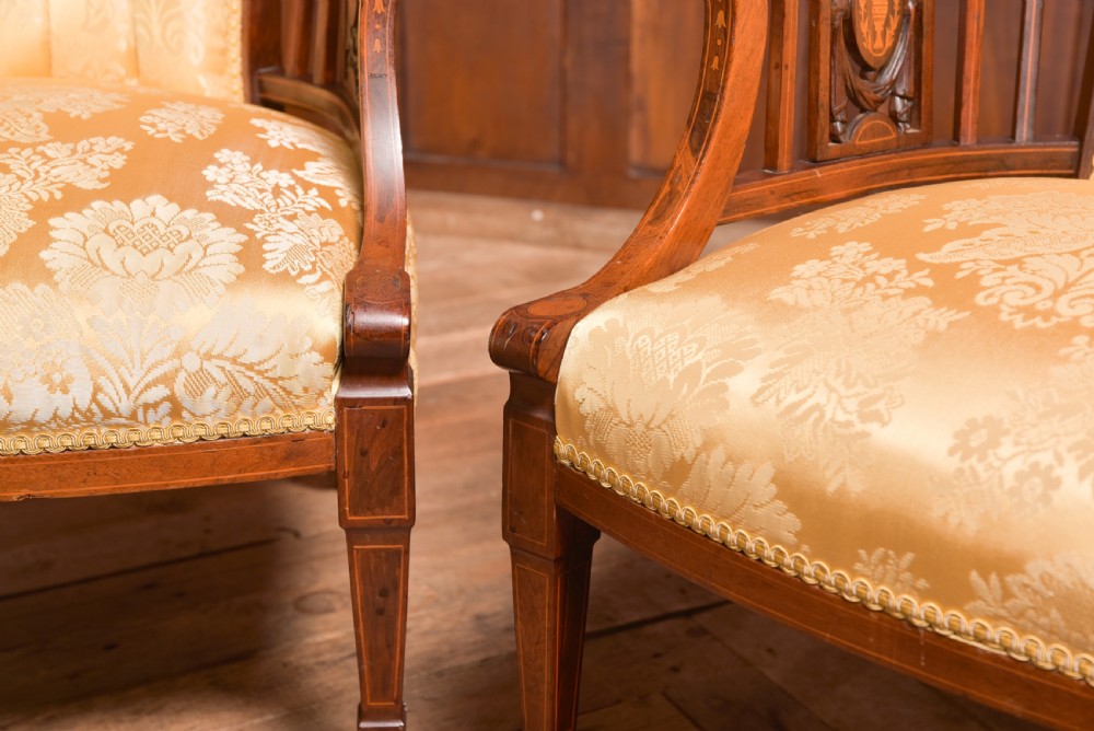 Pair of Edwardian Parlour Chairs View VII