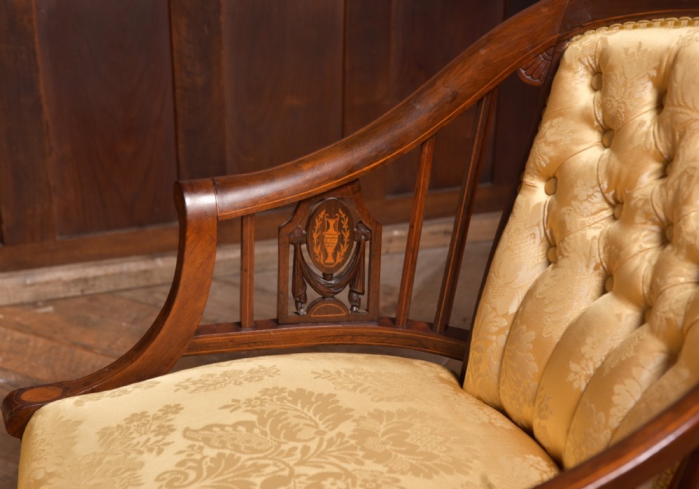 Pair of Edwardian Parlour Chairs View XIV