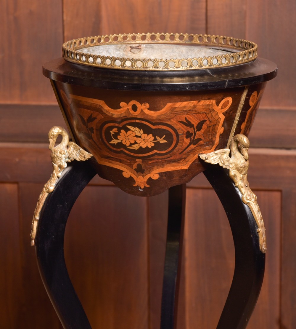 Victorian Marquetry Plant Stand View II
