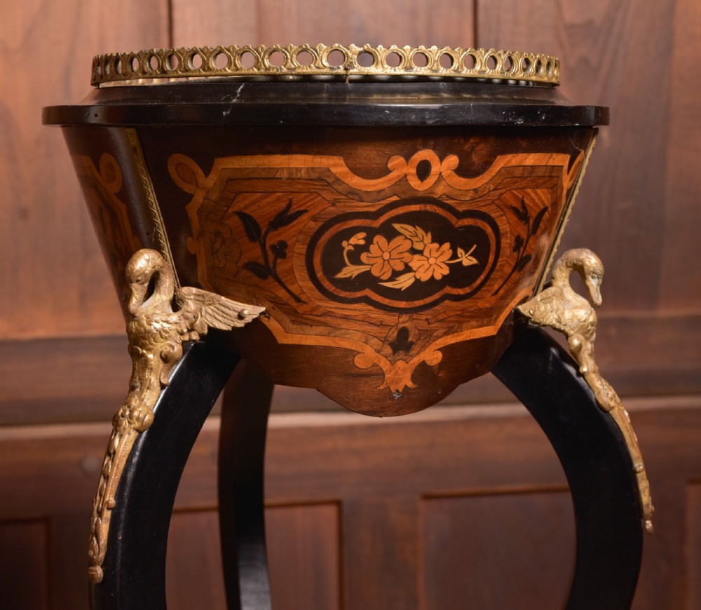 Victorian Marquetry Plant Stand View IX
