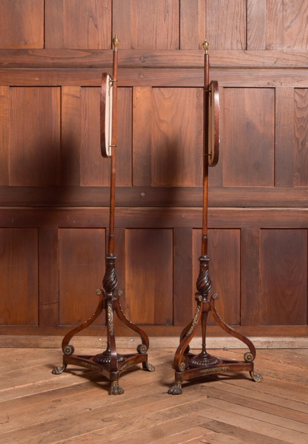 Pair of Regency Pole Screens View VI