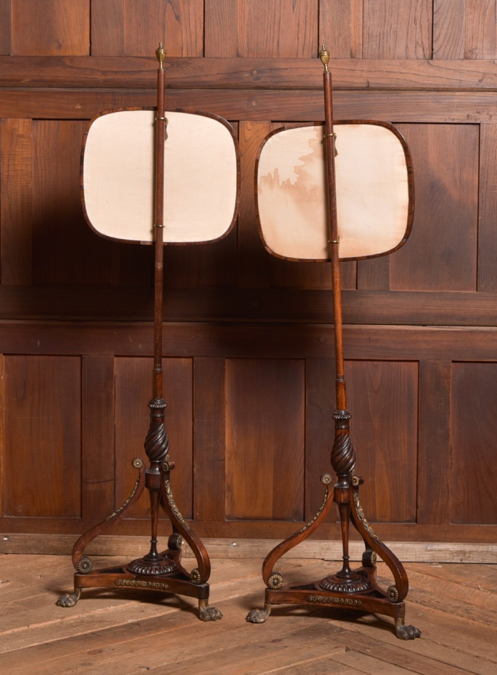 Pair of Regency Pole Screens View VIII