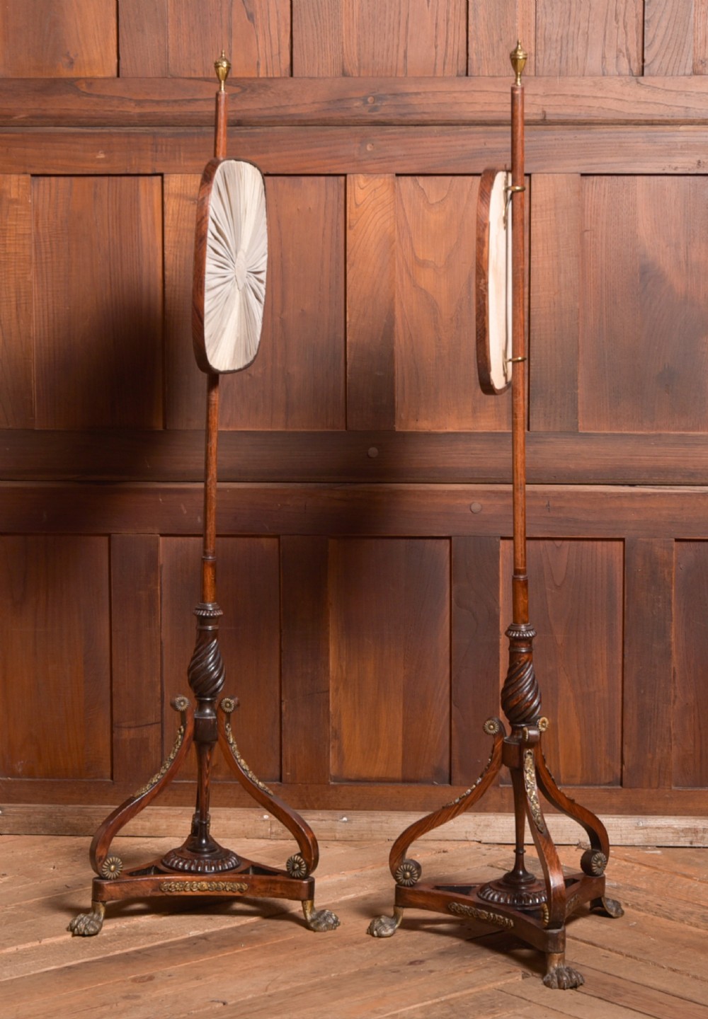 Pair of Regency Pole Screens View IX