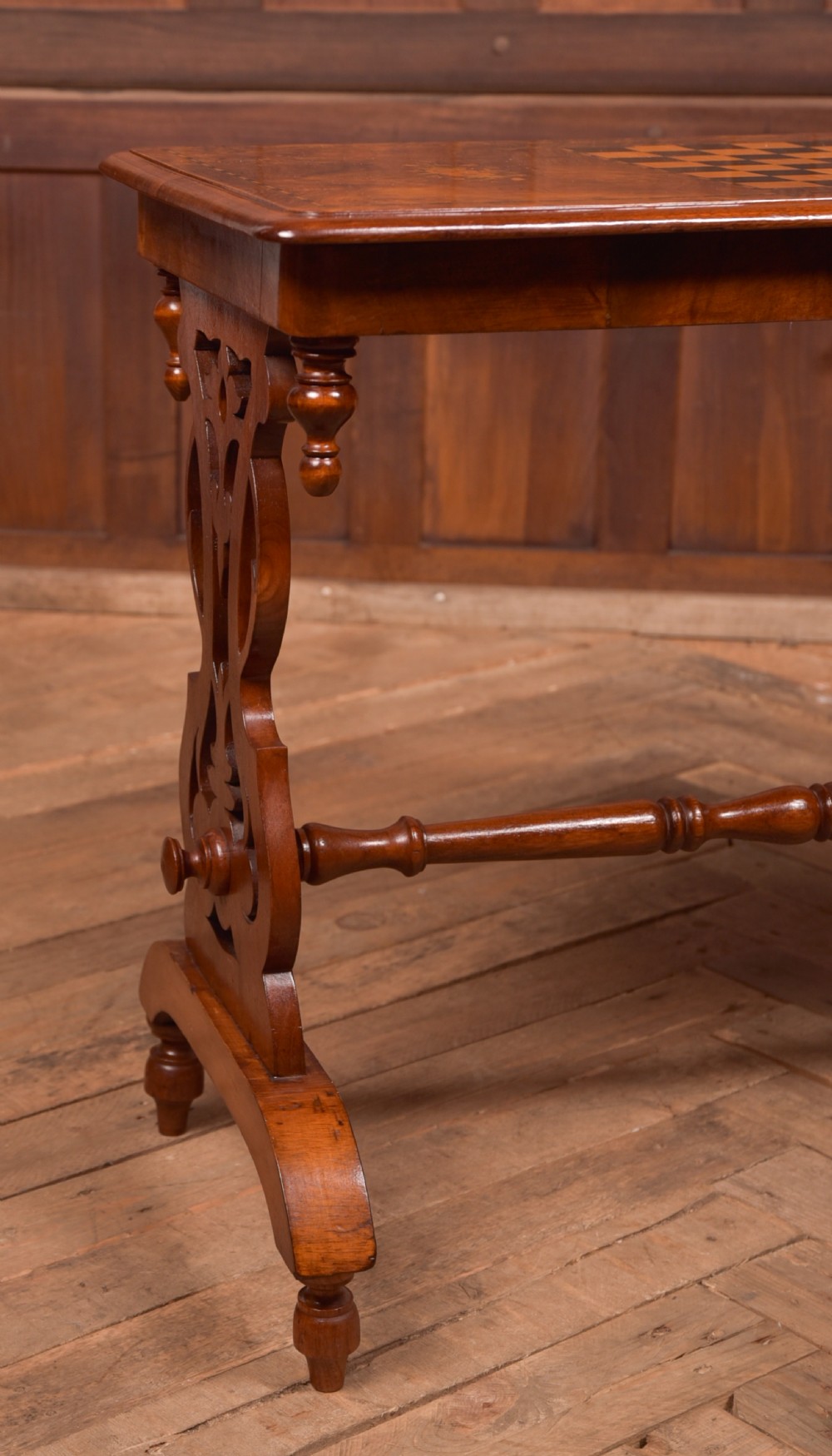Burr Walnut Games table View II