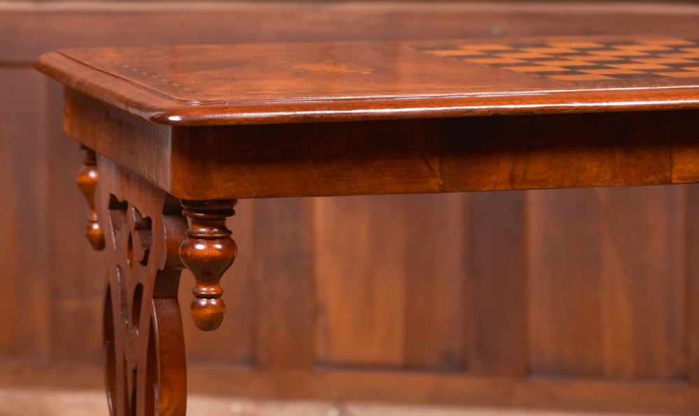 Burr Walnut Games table View III